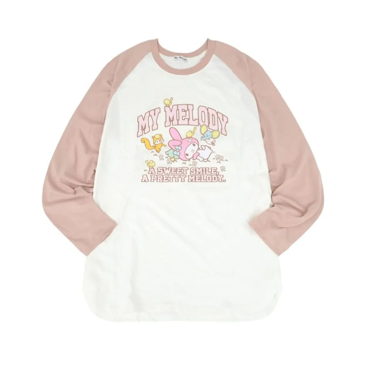Raglan Shirt - My Melody Off-White/Pink