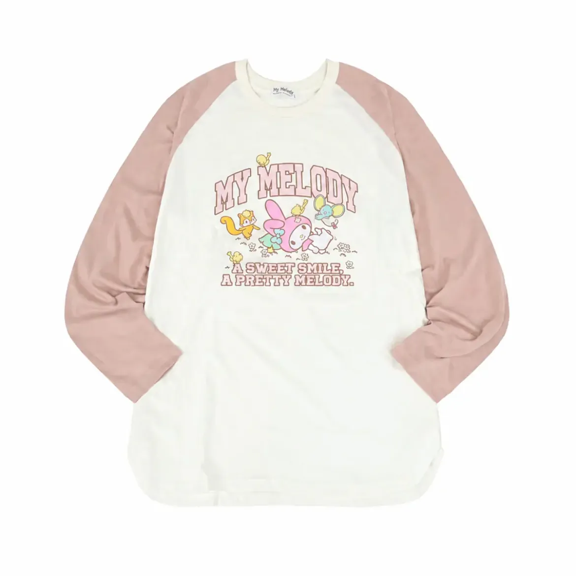 Raglan Shirt - My Melody Off-White/Pink