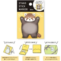 Red Panda Tummy Stand Stick Marker