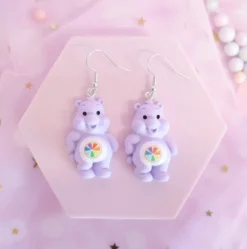 Örhängen - Care Bears, Purple