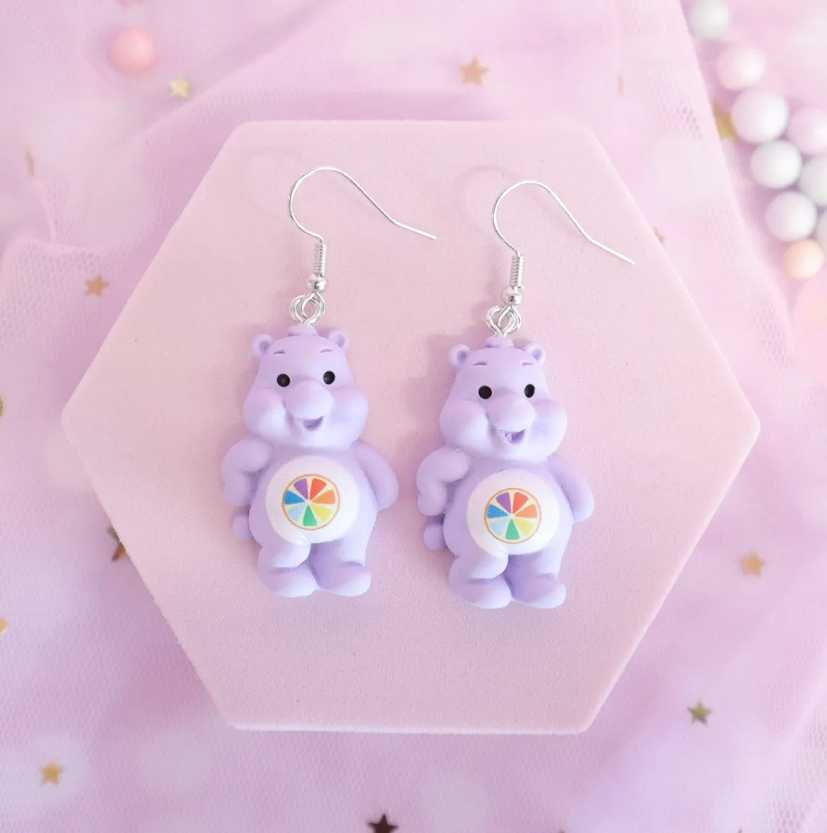 Örhängen - Care Bears, Purple