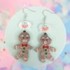 Örhängen - Glittrig pepparkaksgubbe ´Oh Snap!´