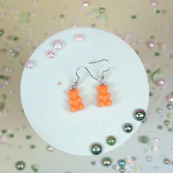 Örhängen - Orange gummibjörnar