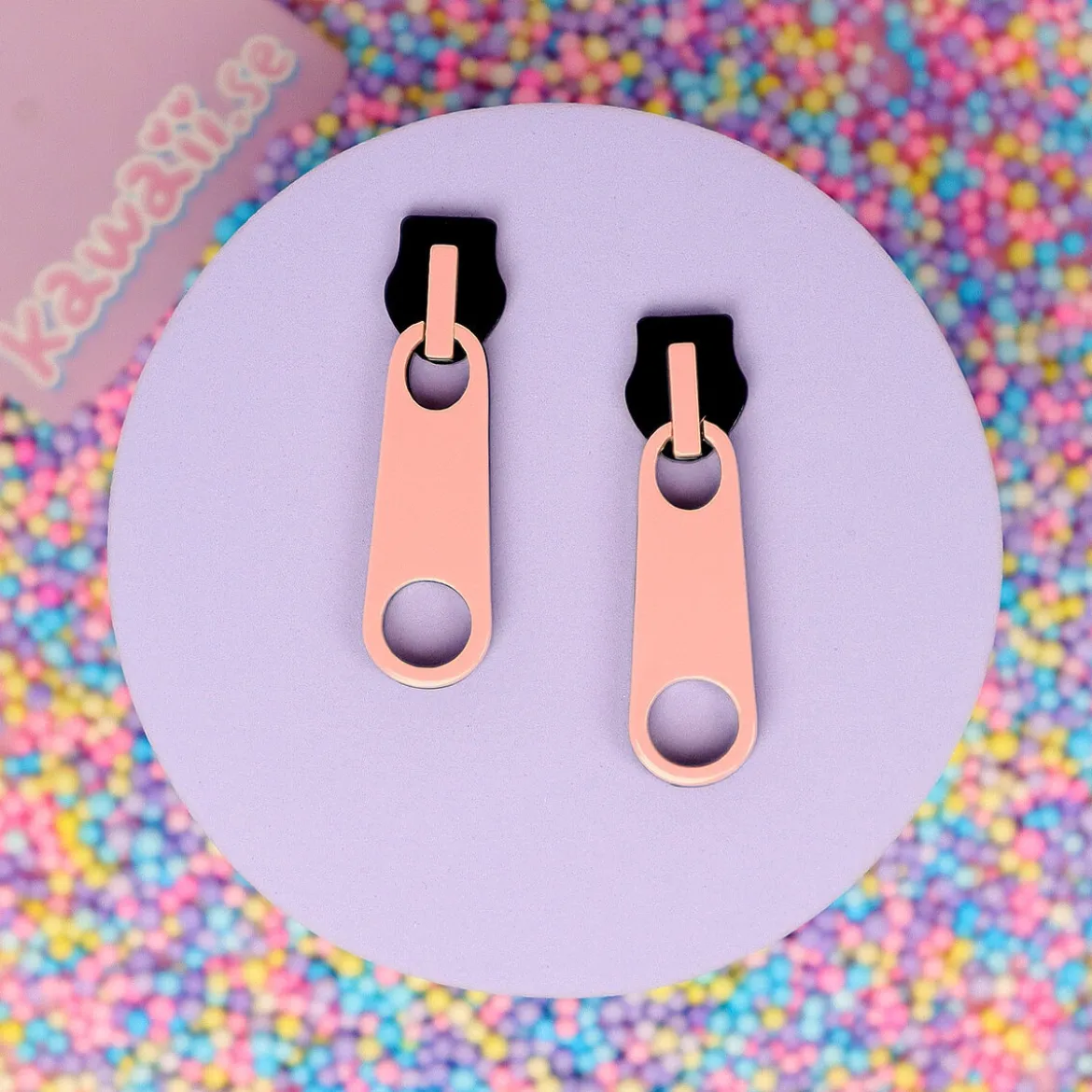 Örhängen - Pink Zippers