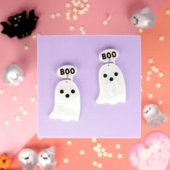 Örhängen - Vitt spöke ´Boo´