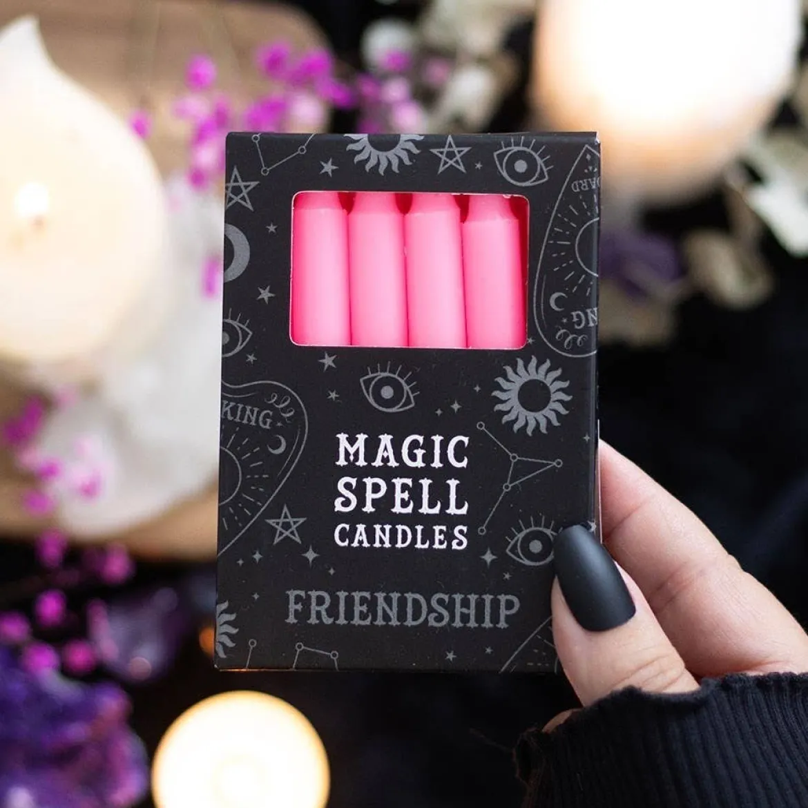 Rosa spell candles - Friendship 12-pack