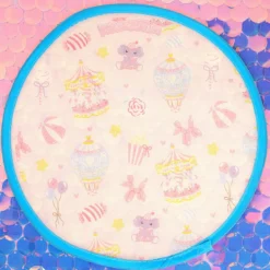 Rund fläkt - Pastel circus