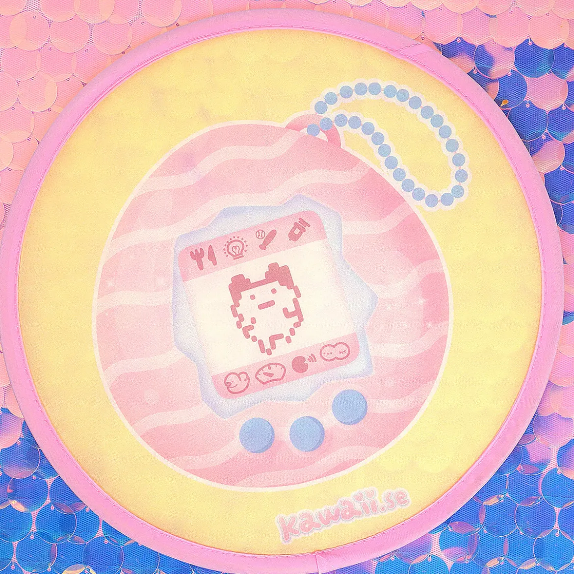 Rund fläkt - Pink Tamagotchi