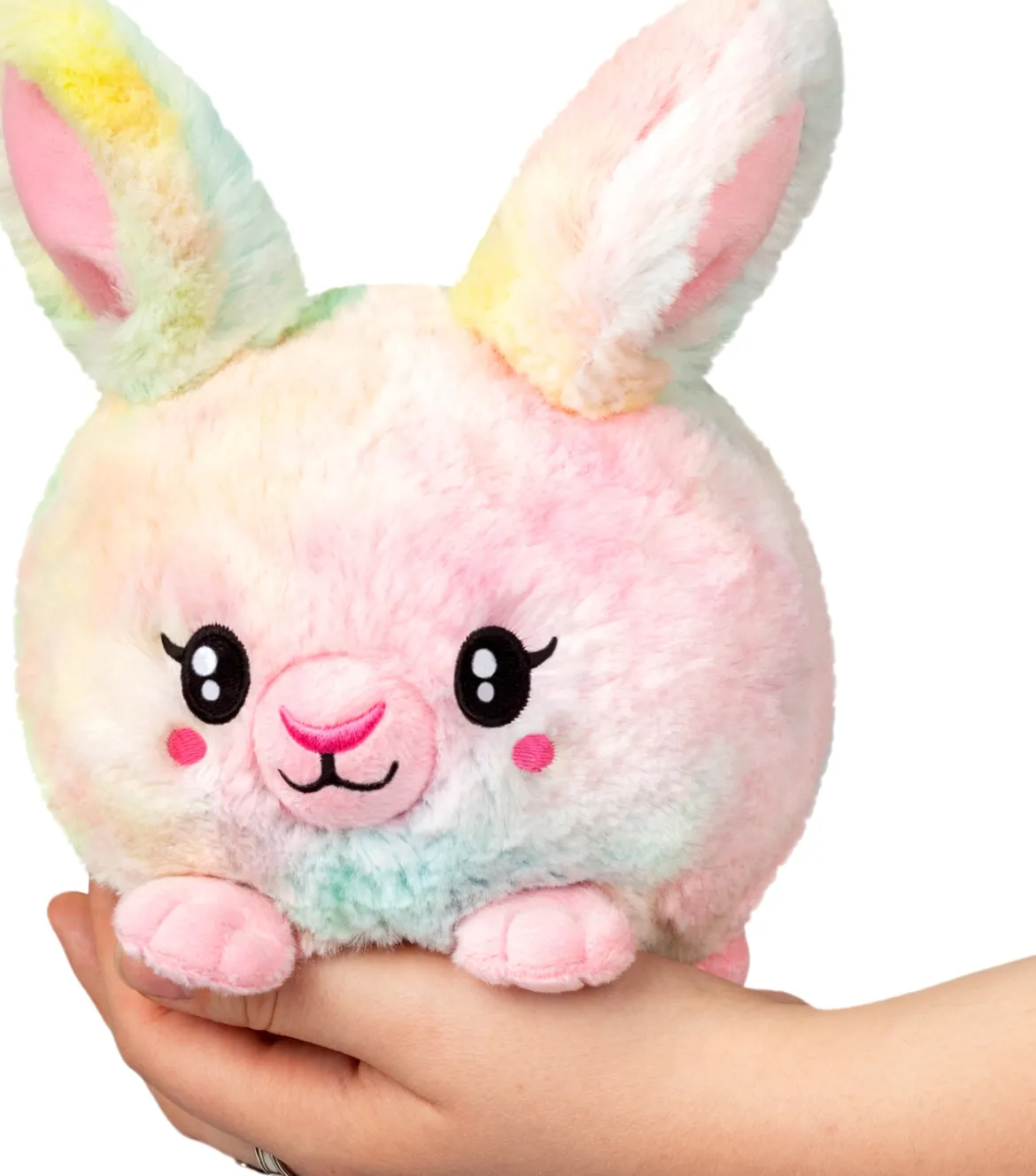 Squishable Snugglemi Snackers Fluffy Bunny - Pastel Tie Dye