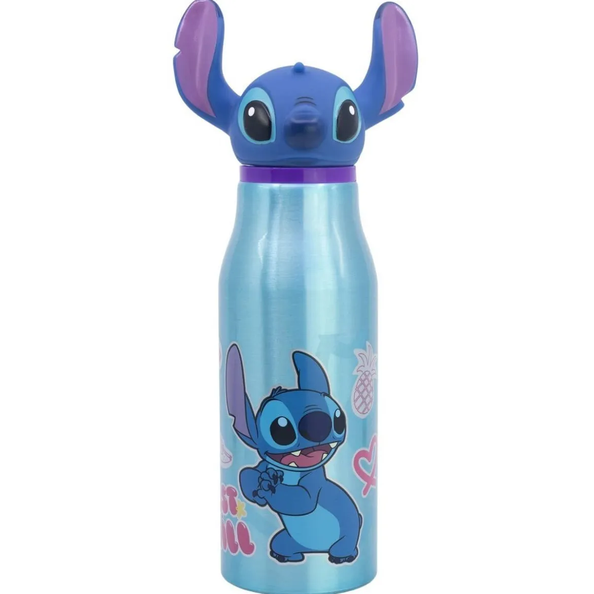 Stitch aluminiumflaska med 3D-figur 690 ml