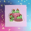 Stor sticker - Antidepressant frogs