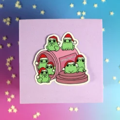 Stor sticker - Antidepressant frogs