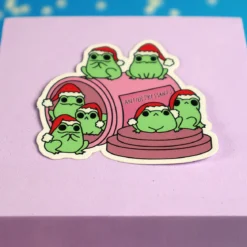 Stor sticker - Antidepressant frogs