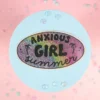 Stor sticker - Anxious girl summer