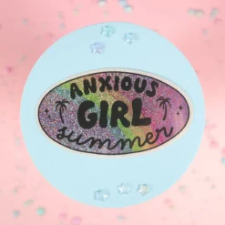 Stor sticker - Anxious girl summer