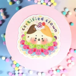 Stor sticker - Certified clown