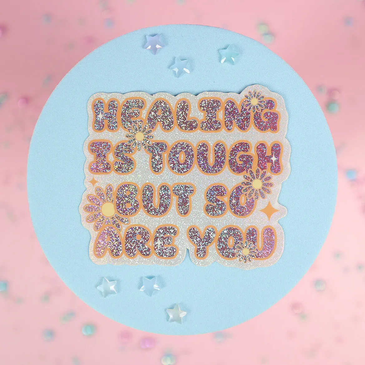 Stor sticker - Healing is tough