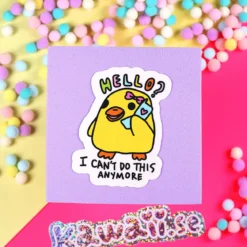 Stor Sticker - I can´t do this anymore
