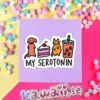 Stor Sticker - My serotonin