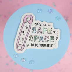 Stor sticker - Safe space