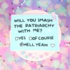 Stor sticker smash the patriarchy