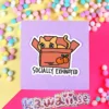 Stor Sticker - Socially exhausted