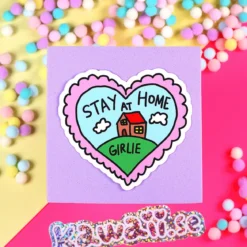 Stor Sticker - Stay at home girlie