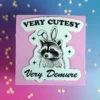 Stor sticker - Very cutesy raccoon