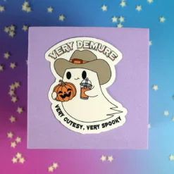 Stor sticker - Very demure, very spooky