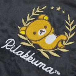 Sukajan Jacket - Rilakkuma Black/Silver