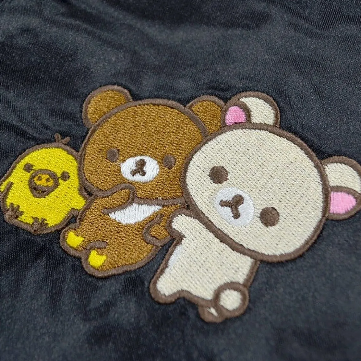 Sukajan Jacket - Rilakkuma Black/Silver