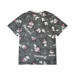 T-Shirt - Kuromi Allover Charcoal/White