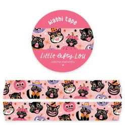 Vintage Halloween Washi Tape Pink