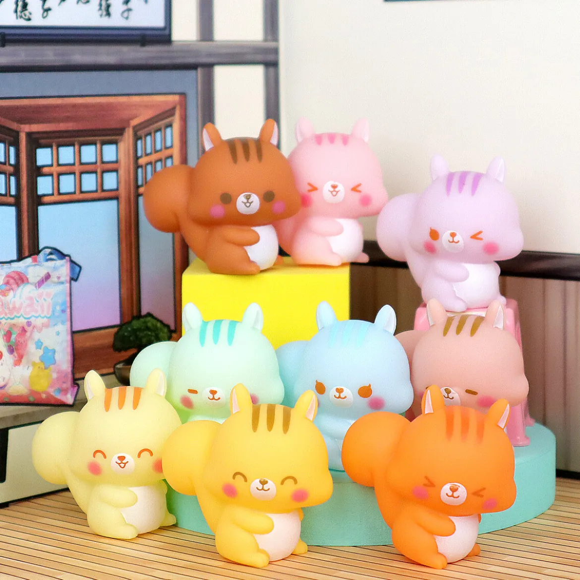 Vinylfigur - Pastellig Ekorre Med Pip
